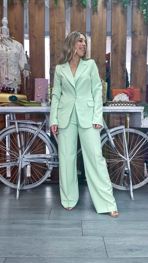 Blazer botón verde