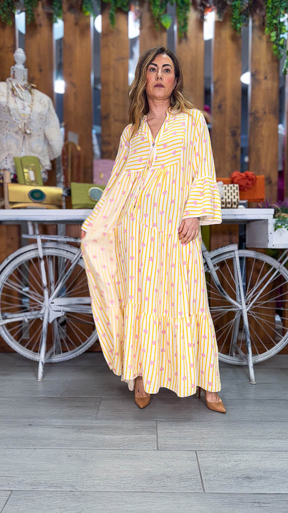 Vestido oversize corazones