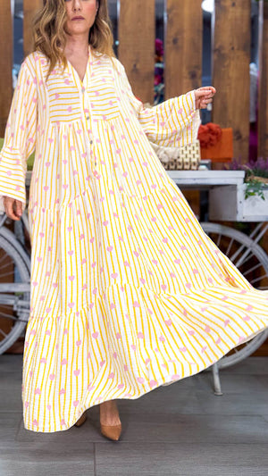 Vestido oversize corazones