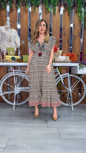 vestido safari