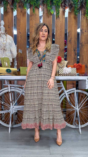 vestido safari