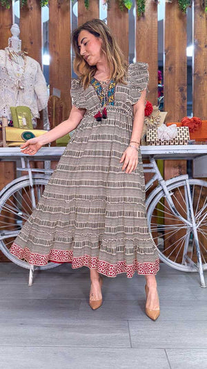 vestido safari