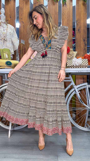 vestido safari
