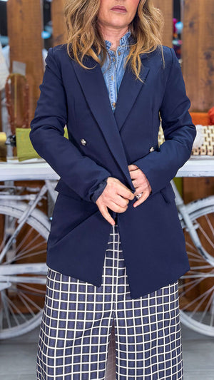 Chaqueta azul marino thj