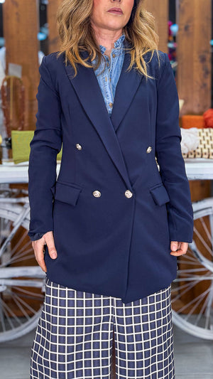 Chaqueta azul marino thj