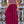 Vestido largo burdeos