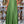 Vestido verde raso