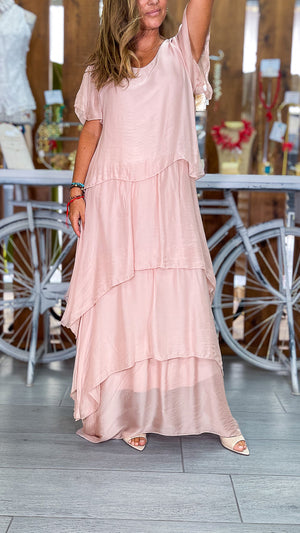 Vestido cuatro volantes
