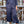 Pantalón bombacho cuadros azul