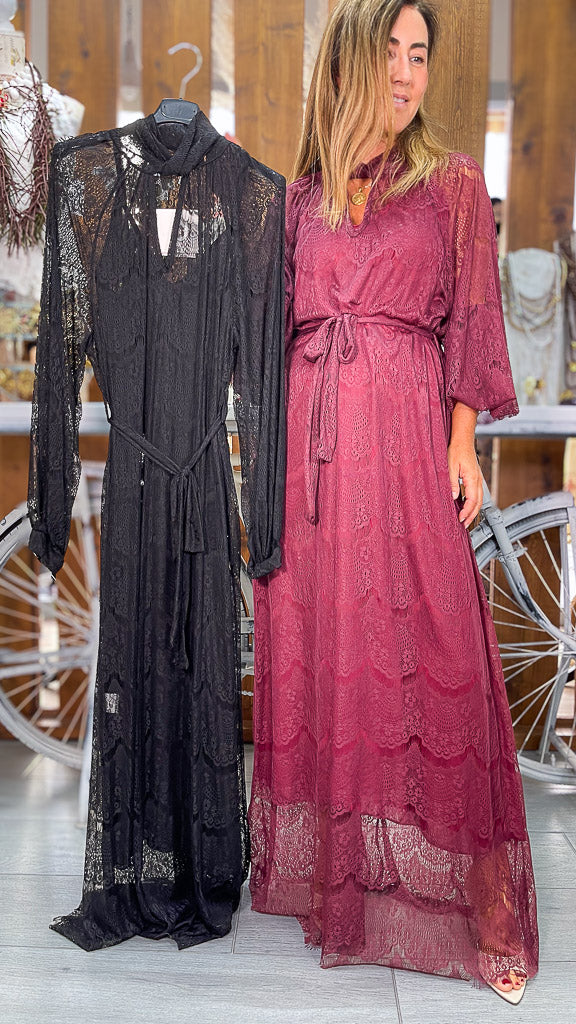 Vestido encaje autum