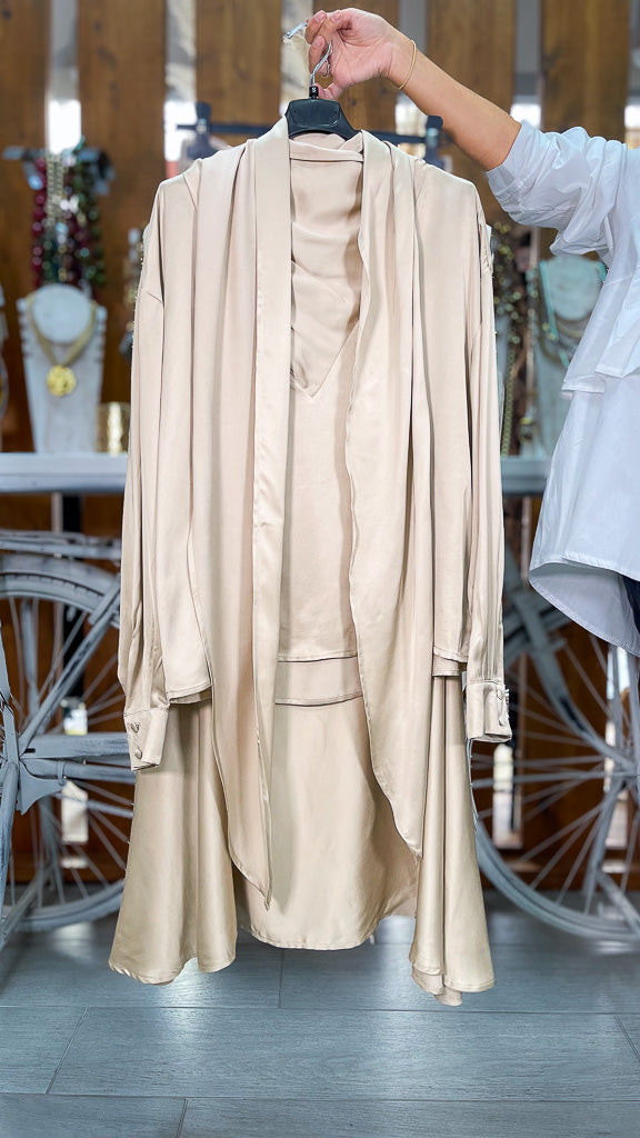 Blusa satinada capa autum