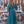 Vestido aguamarina abullonada