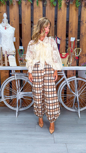 Pantalón de cuadros thj
