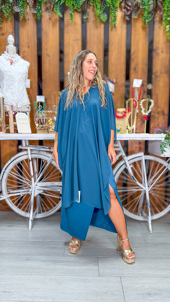 Vestido hebilla dorada