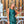 Vestido raso verde botella
