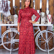 Cargar imagen en el visor de la galería, Vestido coral estampado
