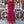 Vestido gasa granate