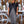 Vestido fuelle negro y plata