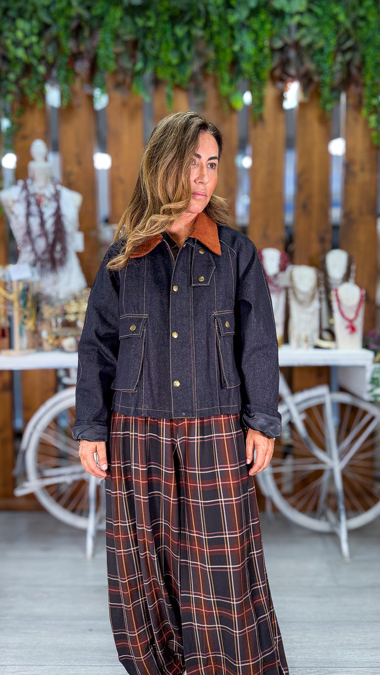 Chaqueta vaquera cuello pana