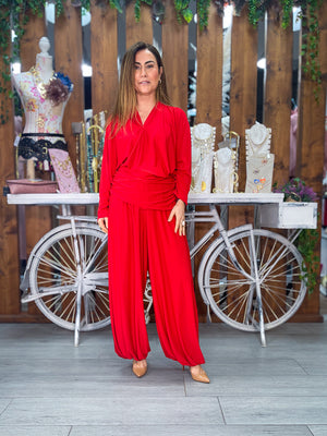 Conjunto de punto de seda