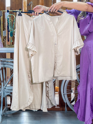 Conjunto falda volante