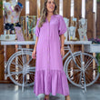 Cargar imagen en el visor de la galería, Vestido lila abullonado
