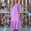 Cargar imagen en el visor de la galería, Vestido lila abullonado
