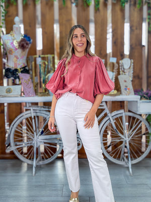 Blusa abullonada maria