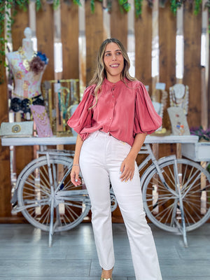 Blusa abullonada maria