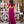Vestido gala buganvilla