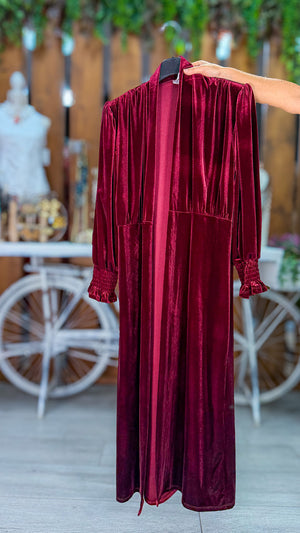 Kimono terciopelo autum