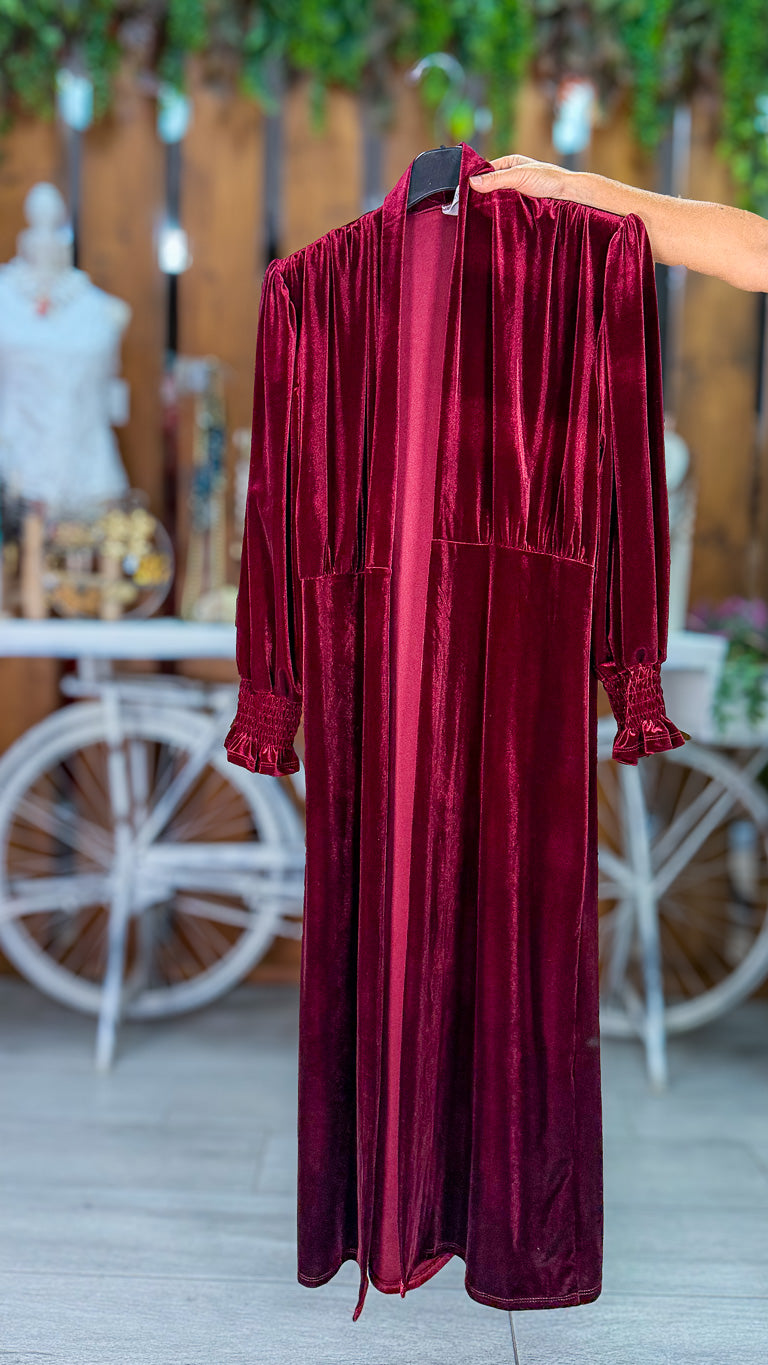 Kimono terciopelo autum