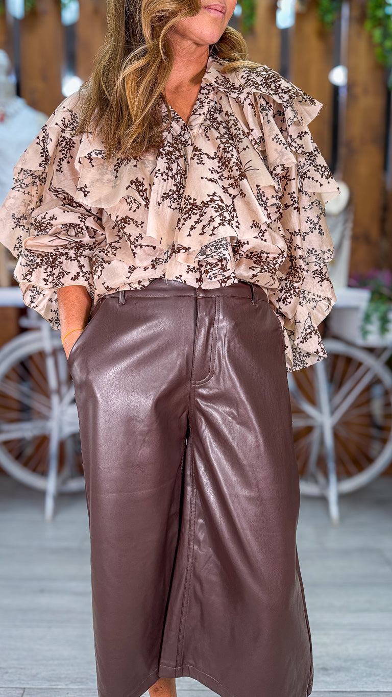 Camisa fluida floral