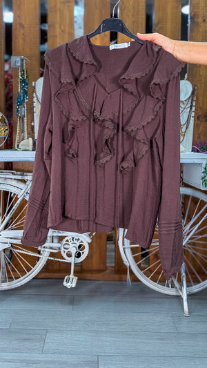 Camisa puntilla volantes