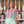 Blusa rayas verde y rosa