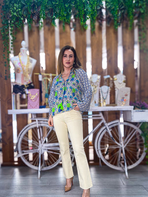 Blusa estampada boho