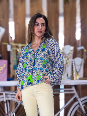 Blusa estampada boho