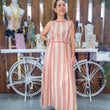 Cargar imagen en el visor de la galería, Vestido rayas coral
