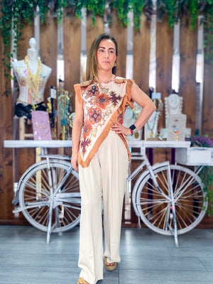 Pantalón fluido con pinzas