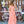 Vestido coral palmeras