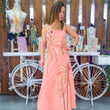 Cargar imagen en el visor de la galería, Vestido coral palmeras
