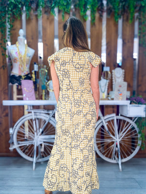 Vestido flecos negros