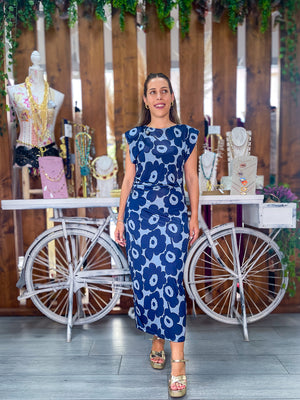 Vestido licra flores