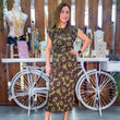 Cargar imagen en el visor de la galería, Vestido licra flores
