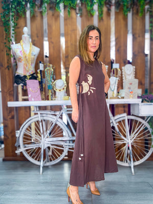 Vestido cangrejo chocolate