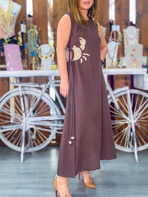 Vestido cangrejo chocolate