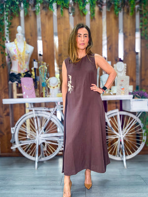 Vestido cangrejo chocolate