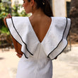 Cargar imagen en el visor de la galería, Vestido Lajas blanco
