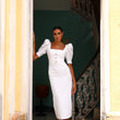 Cargar imagen en el visor de la galería, Vestido Micay blanco
