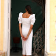 Cargar imagen en el visor de la galería, Vestido Micay blanco
